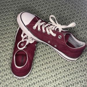 Burgundy Converse